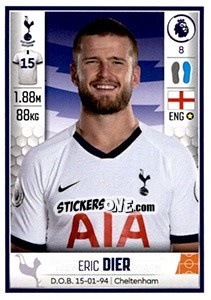 Sticker Eric Dier - Premier League Inglese 2019-2020 n. 534 - Panini