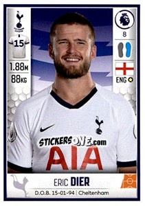 Sticker Eric Dier - Premier League Inglese 2019-2020 - Panini