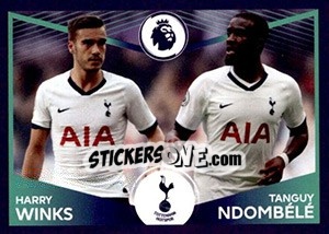 Sticker Harry Winks / Tanguy Ndombélé (Power Pair) - Premier League Inglese 2019-2020 - Panini