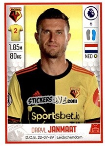 Sticker Daryl Janmaat - Premier League Inglese 2019-2020 n. 553 - Panini