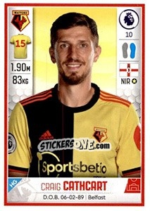 Sticker Craig Cathcart - Premier League Inglese 2019-2020 n. 556 - Panini
