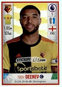 Figurina Troy Deeney - Premier League Inglese 2019-2020 n. 568 - Panini
