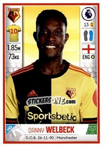 Sticker Danny Welbeck - Premier League Inglese 2019-2020 n. 569 - Panini