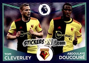 Sticker Tom Cleverley / Abdoulaye Doucouré (Power Pair) - Premier League Inglese 2019-2020 n. 577 - Panini