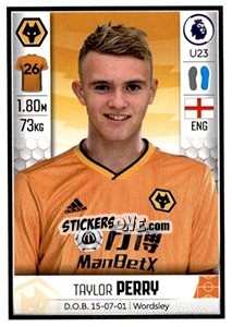Sticker Taylor Perry - Premier League Inglese 2019-2020 n. 623 - Panini