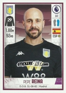 Sticker Pepe Reina - Premier League Inglese 2019-2020 n. U6 - Panini
