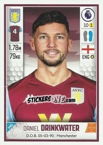 Figurina Danny Drinkwater - Premier League Inglese 2019-2020 n. U7 - Panini