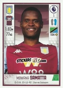 Sticker Mbwana Samatta - Premier League Inglese 2019-2020 - Panini