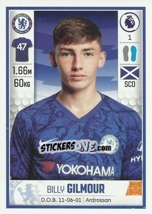 Sticker Billy Gilmour - Premier League Inglese 2019-2020 n. U13 - Panini