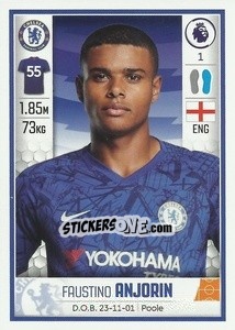 Sticker Faustino Anjorin - Premier League Inglese 2019-2020 n. U14 - Panini