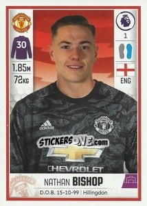 Figurina Nathan Bishop - Premier League Inglese 2019-2020 n. U22 - Panini