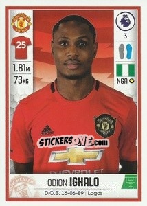 Sticker Odion Ighalo - Premier League Inglese 2019-2020 n. U25 - Panini