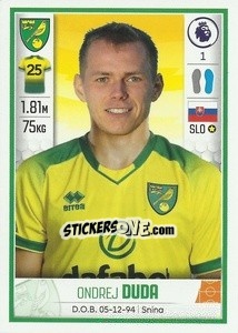 Figurina Ondrej Duda - Premier League Inglese 2019-2020 - Panini