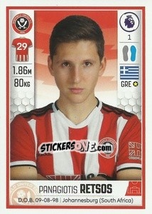 Sticker Panagiotis Retsos - Premier League Inglese 2019-2020 n. U32 - Panini