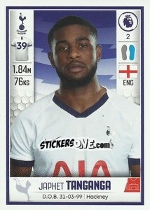 Figurina Japhet Tanganga - Premier League Inglese 2019-2020 - Panini