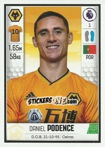 Sticker Daniel Podence - Premier League Inglese 2019-2020 n. U46 - Panini