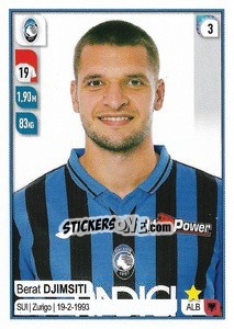 Figurina Berat Djimsiti - Calciatori 2019-2020 - Panini