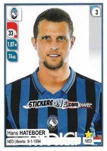 Sticker Hans Hateboer - Calciatori 2019-2020 n. 15 - Panini