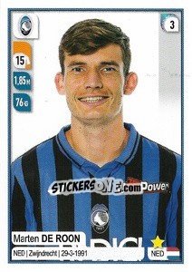 Sticker Marten De Roon - Calciatori 2019-2020 n. 19 - Panini