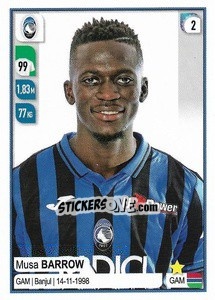 Sticker Musa Barrow - Calciatori 2019-2020 - Panini
