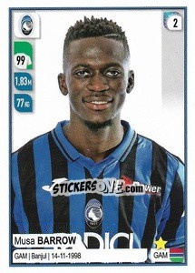 Figurina Musa Barrow - Calciatori 2019-2020 - Panini