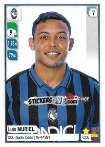 Sticker Luis Muriel - Calciatori 2019-2020 n. 25 - Panini