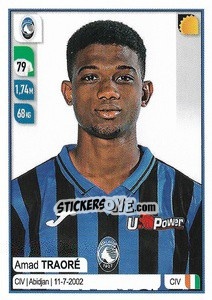 Sticker Amad Traoré - Calciatori 2019-2020 n. 27 - Panini