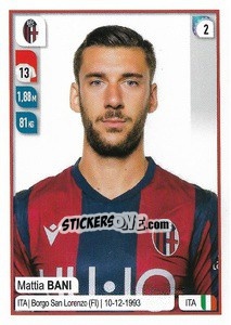 Sticker Mattia Bani - Calciatori 2019-2020 n. 37 - Panini