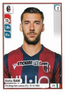 Cromo Mattia Bani - Calciatori 2019-2020 - Panini