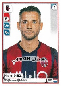 Sticker Mitchell Dijks - Calciatori 2019-2020 n. 40 - Panini