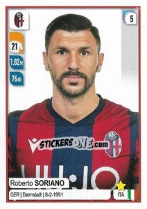 Sticker Roberto Soriano - Calciatori 2019-2020 n. 47 - Panini