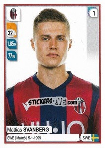 Sticker Mattias Svanberg - Calciatori 2019-2020 - Panini