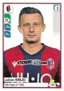 Sticker Ladislav Krejcí - Calciatori 2019-2020 n. 50 - Panini