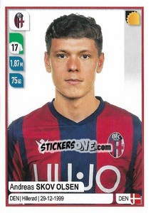 Cromo Andreas Skov Olsen - Calciatori 2019-2020 - Panini