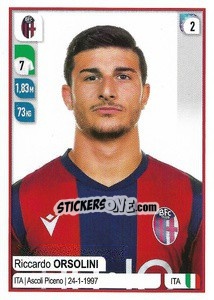 Sticker Riccardo Orsolini - Calciatori 2019-2020 n. 53 - Panini
