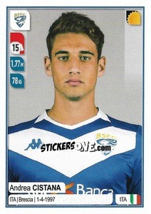 Sticker Andrea Cistana - Calciatori 2019-2020 n. 66 - Panini