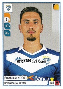 Sticker Emanuele Ndoj - Calciatori 2019-2020 - Panini