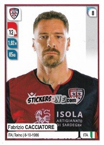 Sticker Fabrizio Cacciatore - Calciatori 2019-2020 n. 95 - Panini