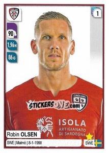 Sticker Robin Olsen - Calciatori 2019-2020 n. 97 - Panini
