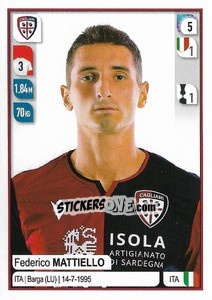 Sticker Federico Mattiello - Calciatori 2019-2020 n. 99 - Panini