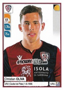 Sticker Christian Oliva - Calciatori 2019-2020 n. 109 - Panini