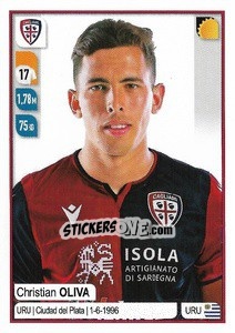 Figurina Christian Oliva - Calciatori 2019-2020 - Panini