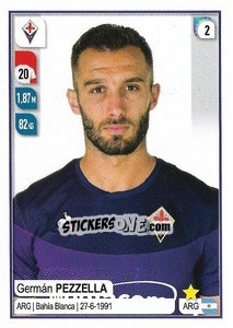 Sticker Germán Pezzella - Calciatori 2019-2020 n. 122 - Panini