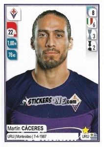 Sticker Martín Cáceres - Calciatori 2019-2020 n. 128 - Panini