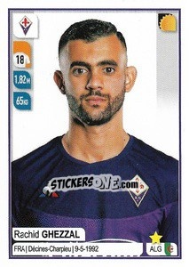 Sticker Rachid Ghezzal - Calciatori 2019-2020 - Panini
