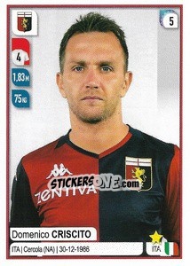 Sticker Domenico Criscito - Calciatori 2019-2020 n. 151 - Panini