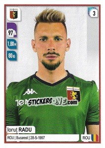 Cromo Ionuț Radu - Calciatori 2019-2020 - Panini