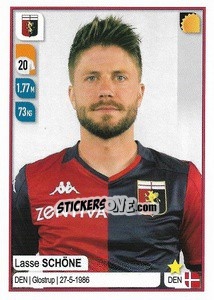 Sticker Lasse Schöne - Calciatori 2019-2020 n. 165 - Panini