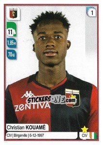 Sticker Christian Kouamé - Calciatori 2019-2020 n. 169 - Panini