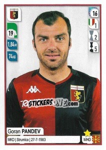 Sticker Goran Pandev - Calciatori 2019-2020 - Panini